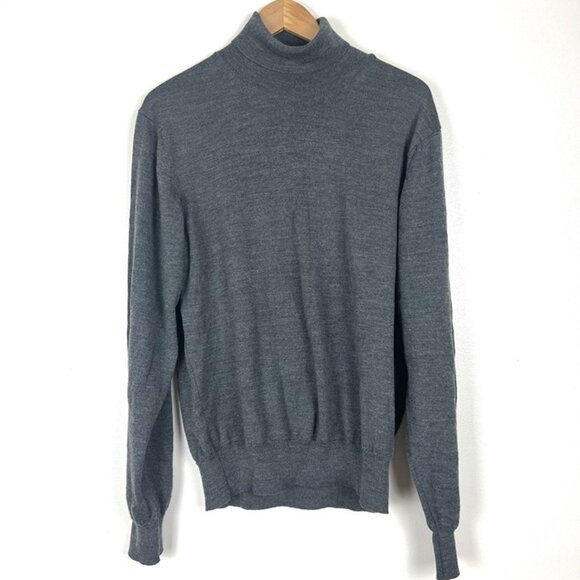 Man by Tchibo Turtleneck Sweater sz 54 US L Wool Blend Base Layer Office Staple - Picture 1 of 8